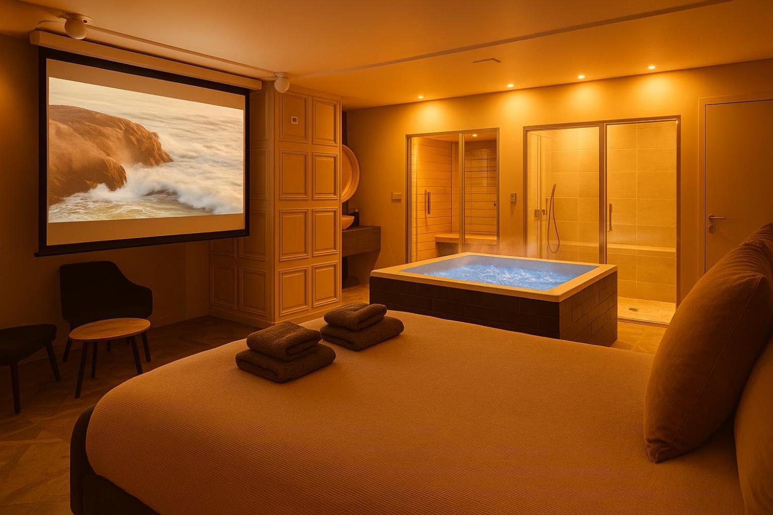Appartement Avec Jacuzzi Sauna & Home Cinema - Nid D'อองเชร์ ภายนอก รูปภาพ